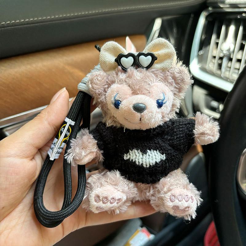 Adorable Sherry Rose Plush Toy Duffy Bear Keychain Cute Gift For Girls 12cm