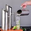 Coffee Jug 1/1.5/2L Stainless Steel Water Jug Large Capacity Silver/gold Cold Kettle Straight Fall-resistant Pitcher KTV