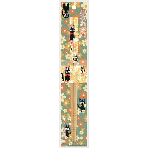 Skater Bamboo Safety Chopsticks 21cm Chopsticks Kiki's Delivery Service Jiji Kohana Ghibli ANT4