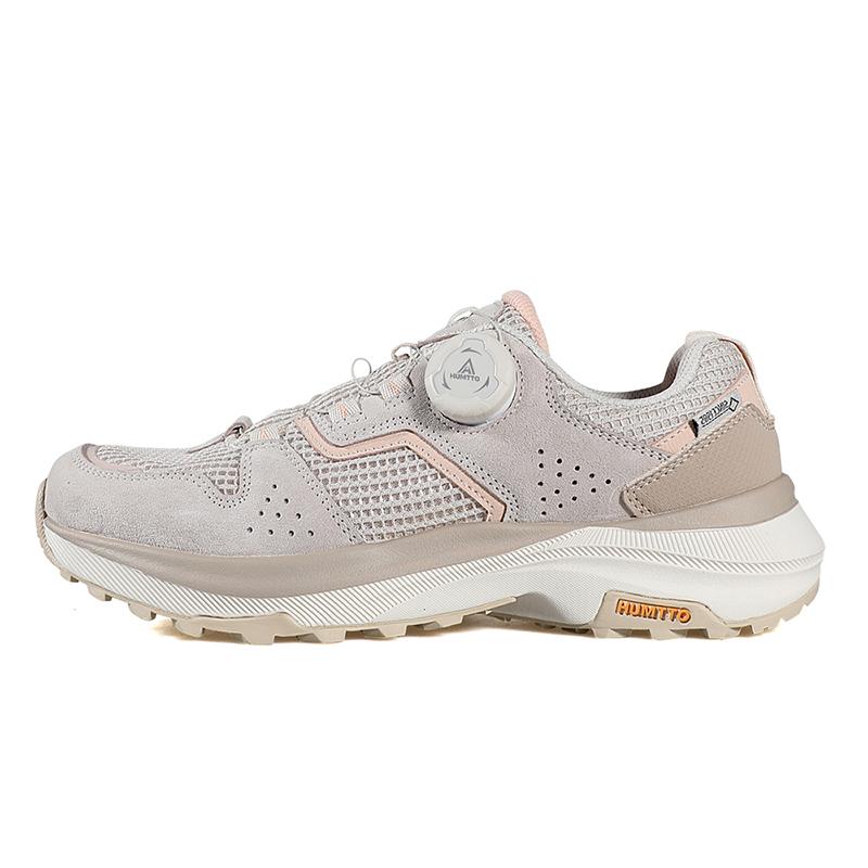 

HUMTTO Женские кроссовки для хайкинга Кожаные водонепроницаемые нескользящие спортивные треккинговые кроссовки для женщин Профессиональные ботинки для активного отдыха 41 розовый/бежевый