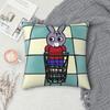 Happy Trotro Velvet Cute Cartoon Square Pillowcase Pillow Cover Cushion Decor Comfort Throw Pillow for Home Living Room