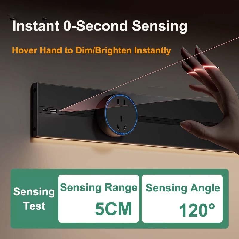 Movable Wall Mounted Power Track Socket Universal Adapter Office Home Appliance Socket Safety Track Kit