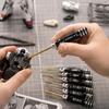 7-Piece Model Screwdriver and Nut Tool Set with Knurled Metal Grips and Size Labels for Scale-Model Assembly, Adjustment, and Maintenance Tasks