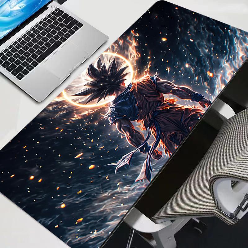 Large Gaming Keyboard Rug Laptop Japan Cool Anime Mouse Pad XXL Black DBZ Dragon Ball Desk Mat PC Gamer Carpet Mousepad For LOL