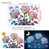 Glow-in-the-Dark Rose Flower Toilet Sticker Removable Self-Adhesive Wall Decal Home Decoration Stickers For Bedroom Living Room