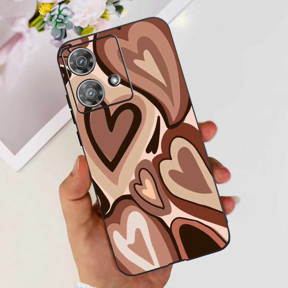 For Motorola Edge 40 Case Moto Edge 40 Neo 5G 2023 Cover Stylish Pattern Soft Slim Black Fundas For Moto Edge40 Edge40Neo Bumper