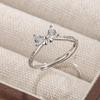 Engagement Princess Bow Ring Adjustable for Women - Sweet, Fashionable, and Romantic Design