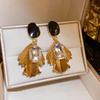 2024 High-End European & American Irregular Luxury Dangle Earrings: Elegant, Versatile Design for Women