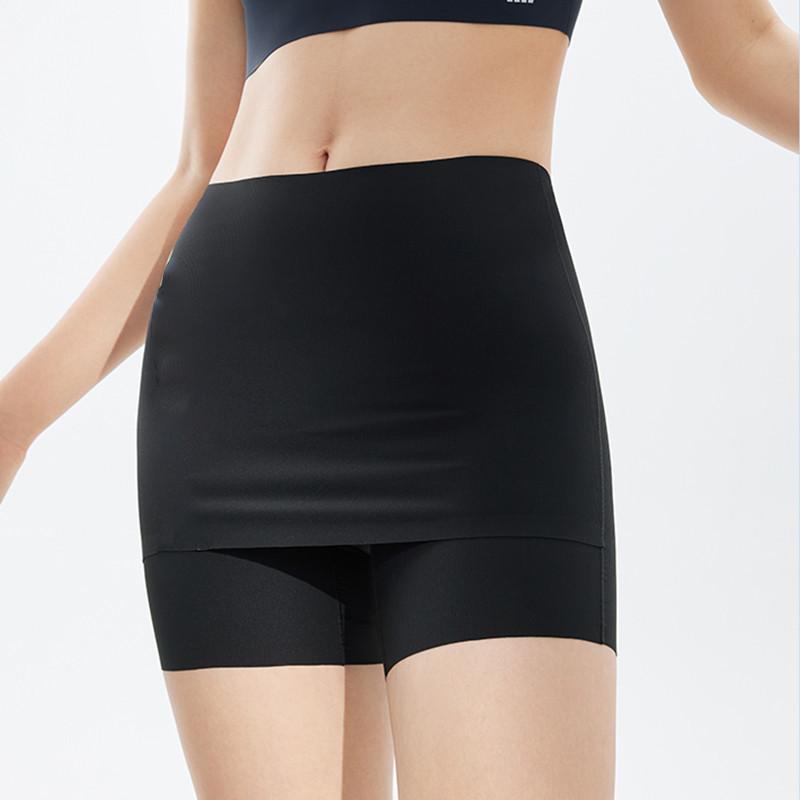 FINETOO Eisseide Sicherheits-Hose Damen Fach Anti-Walking Leggings Doppellagiger Nahtloser Schritt Sicherheits-Shorts