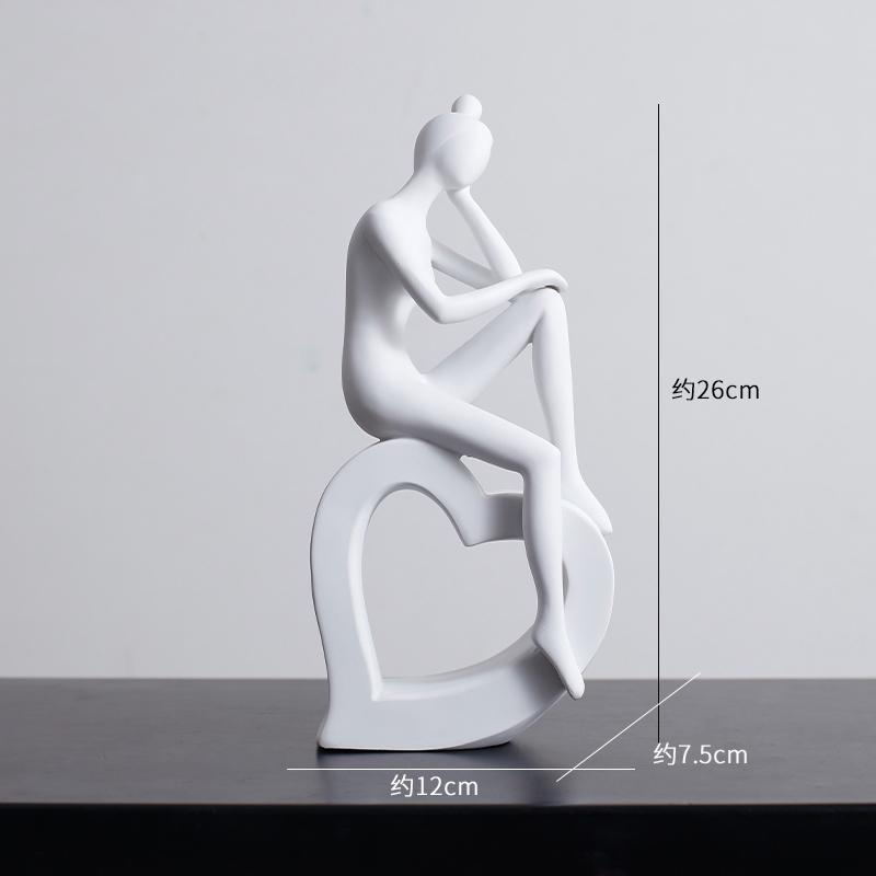 Minimalism Abstract Figures Statue Dancer Ornaments Desk Decoration Character Sculpture Modern Crafts Room Aesthetics Decor