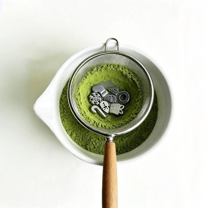 Stainless Steel Matcha Sifter Fine Mesh Anti-Caking Baking Tool Portable For Outdoor Picnic Home Cafe Matcha Preparation