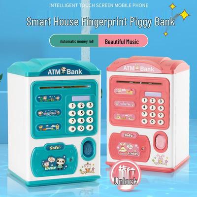 Kinder Fingerabdruck Geldautomat Spardose – Automatisches Sparschwein & Simulationsspielzeug Geschenk