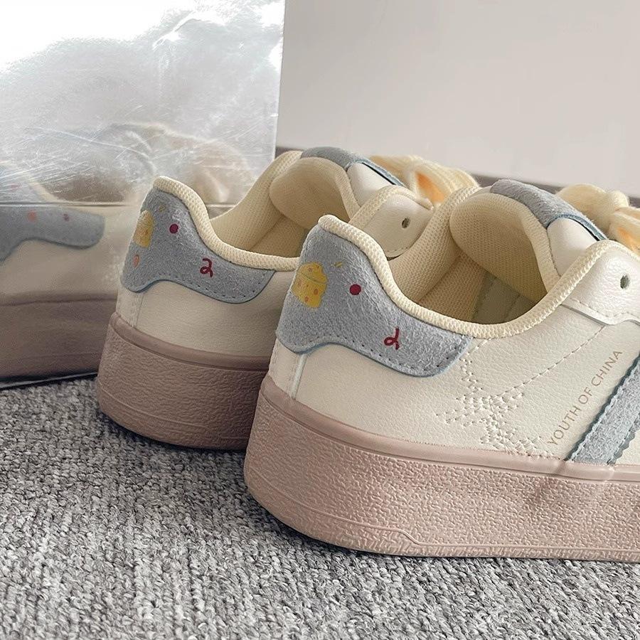 Korean dopamine board shoes spring 22 new chic shoes thick sole