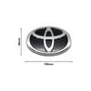 TRR53D Car Logo Modified Black Logo Badges Front Rear Logo Silver For Toyota Hybrid Series Prado Highlander Camry Corolla Styling
