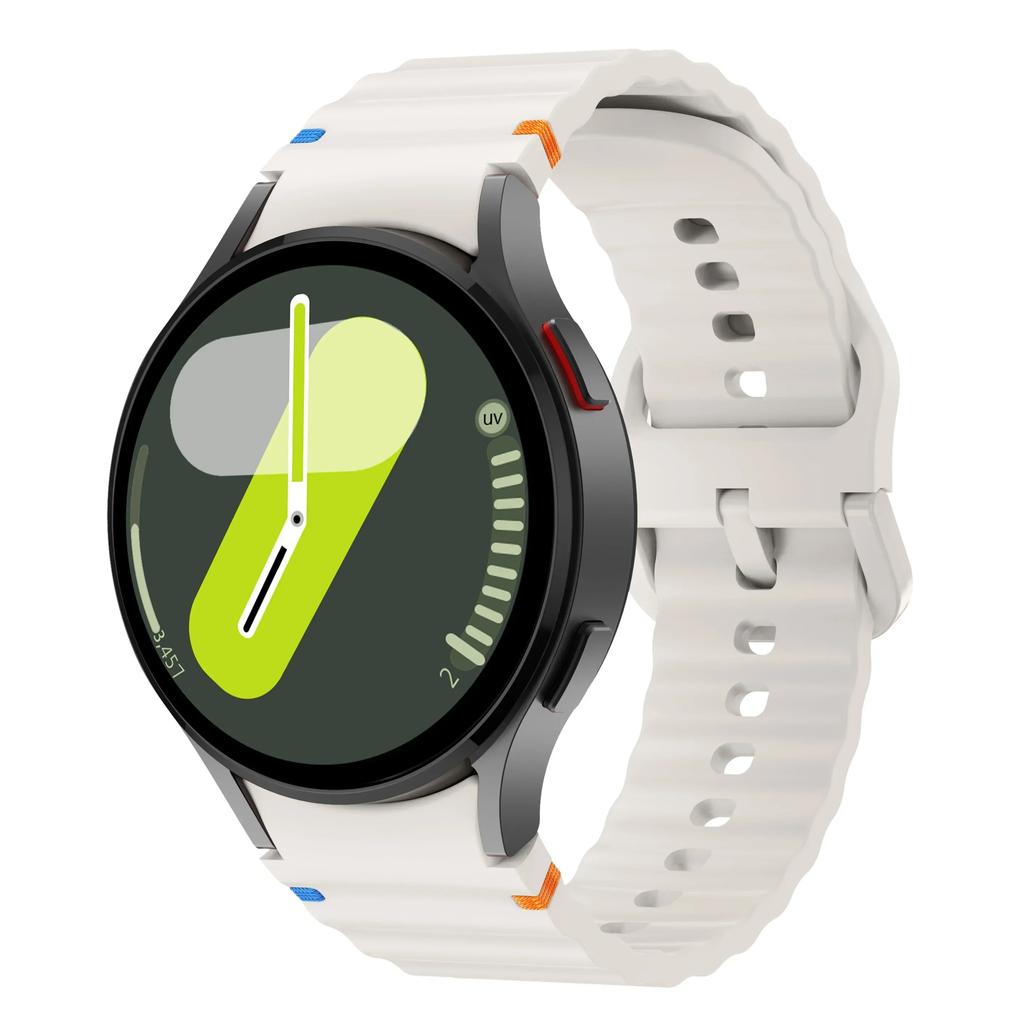 Original Silicone band for Samsung Watch 7 6 5 pro 44mm 40mm 45mm FE Sport Bracelet For Galaxy Watch 6Classic 43mm 47mm Strap