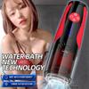 New Automatic Male Masturbation Device 5 Telescopic Rotating One-button Orgasm Simulation Vaginal Piston Oral Sex Adult Products with Suction Base