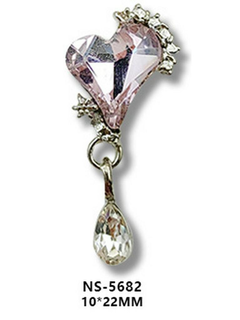 Nail Art Tassel Heart Rhinestone Pendants and Stickers
