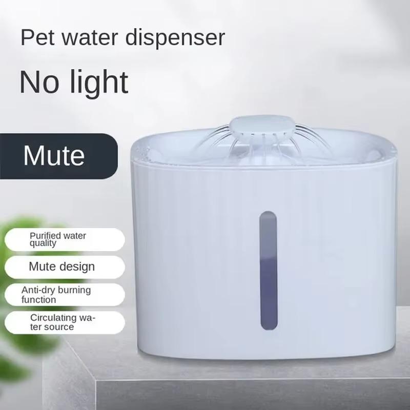 Cat Water Dispenser, Pet Water Dispenser, Automatic Circulation,Live Water Filtration,Intelligent Cat and Dog Water Basin