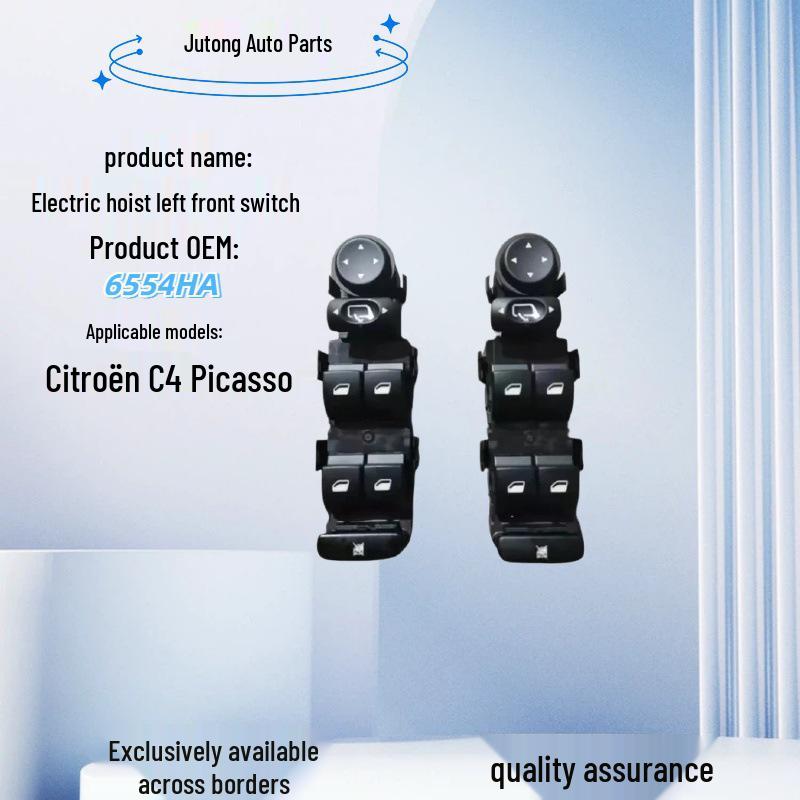 

Citroen C4 Picasso/Grand Picasso Front Left Electric Window Switch 6554HA - Quality Assured чёрный