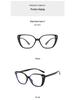 Women's Ultralight Square Cat-Eye Glasses 2502 – Anti-Blue Light, Myopia Ready, Stylish TR Frame