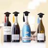 Runtowo 4pcs Graduation Hat, Felt Mini Doctoral Hat,Celebrate Party Graduation Headwear Congratulations with Tassels