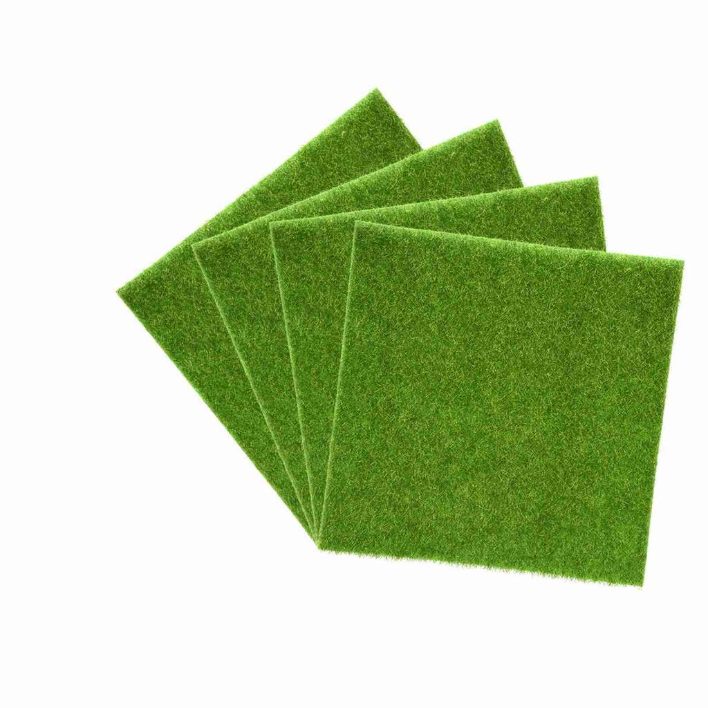 Artificial Turf Lawn Grass Plants For Miniature Dollhouse Landscaping Decoration(30 x 30cm)