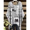 Camiseta Nueva de Verano Llimit para Mujer Elegante Vacaciones Gráfico Geométrico Simple Manga Corta Camiseta Moda Callejera Cuello Redondo Ropa de Mujer