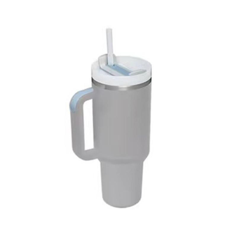 Insulated Stainless Steel Mug With Straw For Car 304 Steel 12-24 Hours Thermal Performance