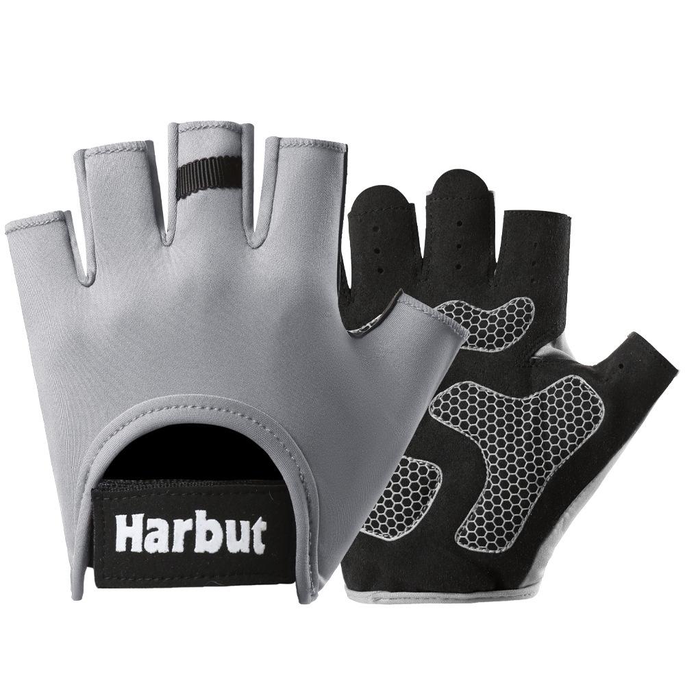 Fitness Gloves for Men and Women Outdoor Sports Anti Slip Palm Pad Thickened Breathable Wear Resistant Anti Cocoon Riding Half Finger Gloves