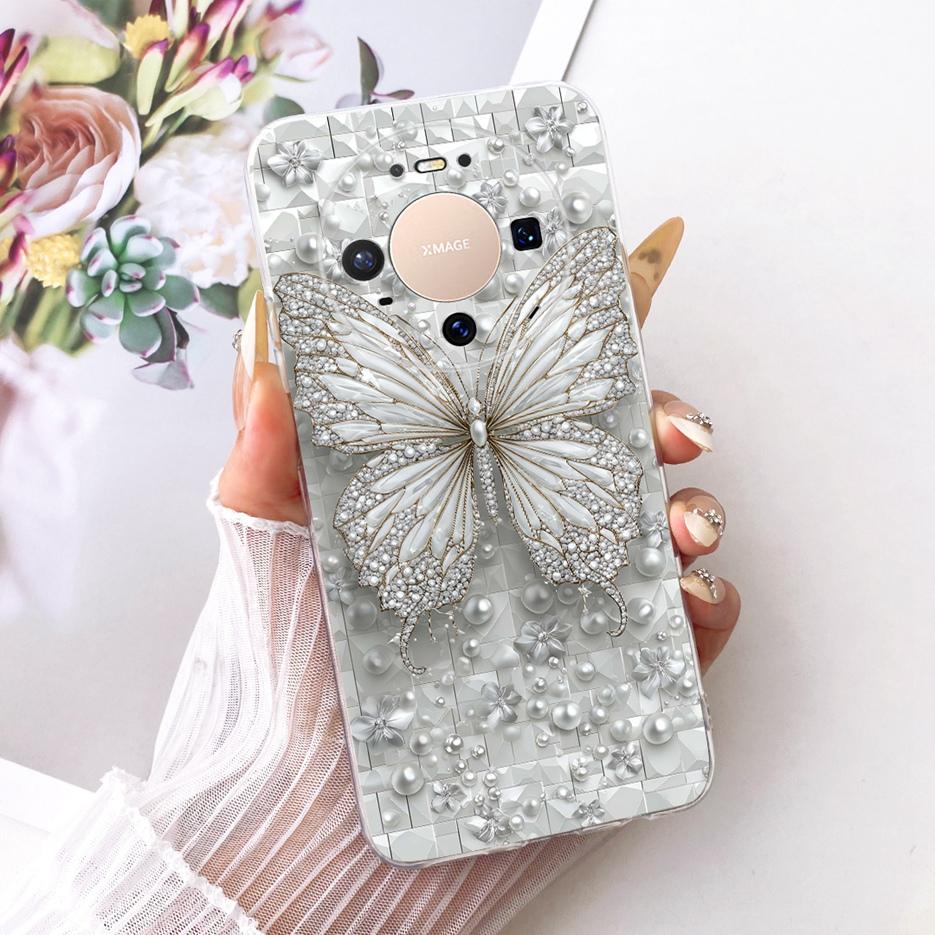 For Huawei Mate 80 5G Case VYG-AL00 Stylish Butterfly Painted Cover Soft Slim Phone Case For Huawei Mate 80 Pro Mate80 5G Fundas