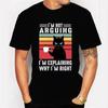 I’m Not Arguing Graphic T Shirts Funny Cat Coffee Tshirts Oversize T-shirt Fashion Harajuku T-shirts Men Brand T-shirt