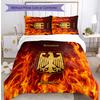 Germany Football Printed Bedding 3 Piece Set Cozy Breathable Bed Cover Set as Housewarming Holiday Gift