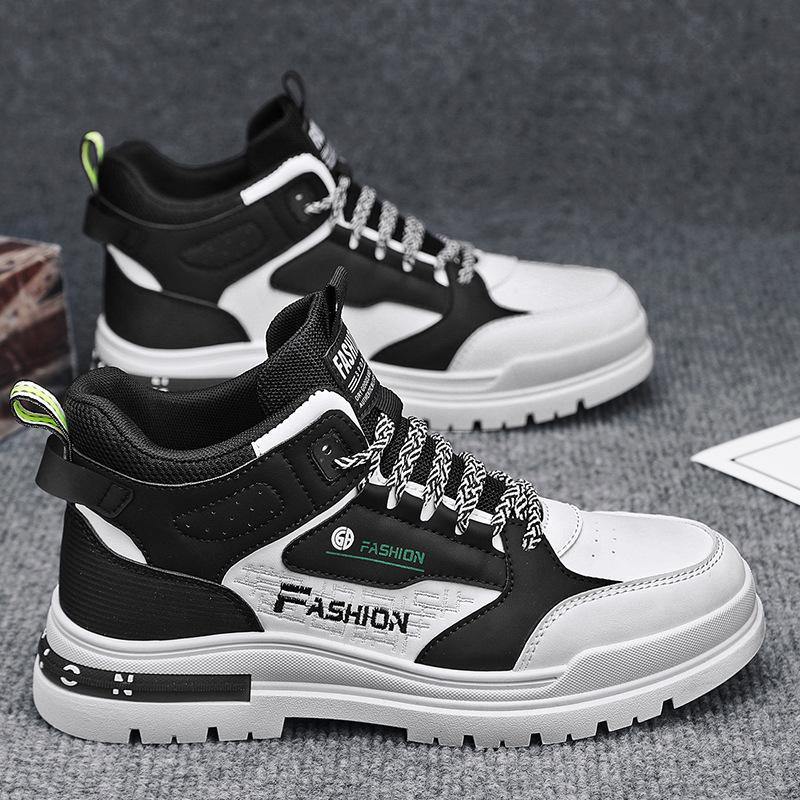 Autumn and winter men's high-top catwalk Martin boots casual men's shoes outdoor Chelsea leather boots men's