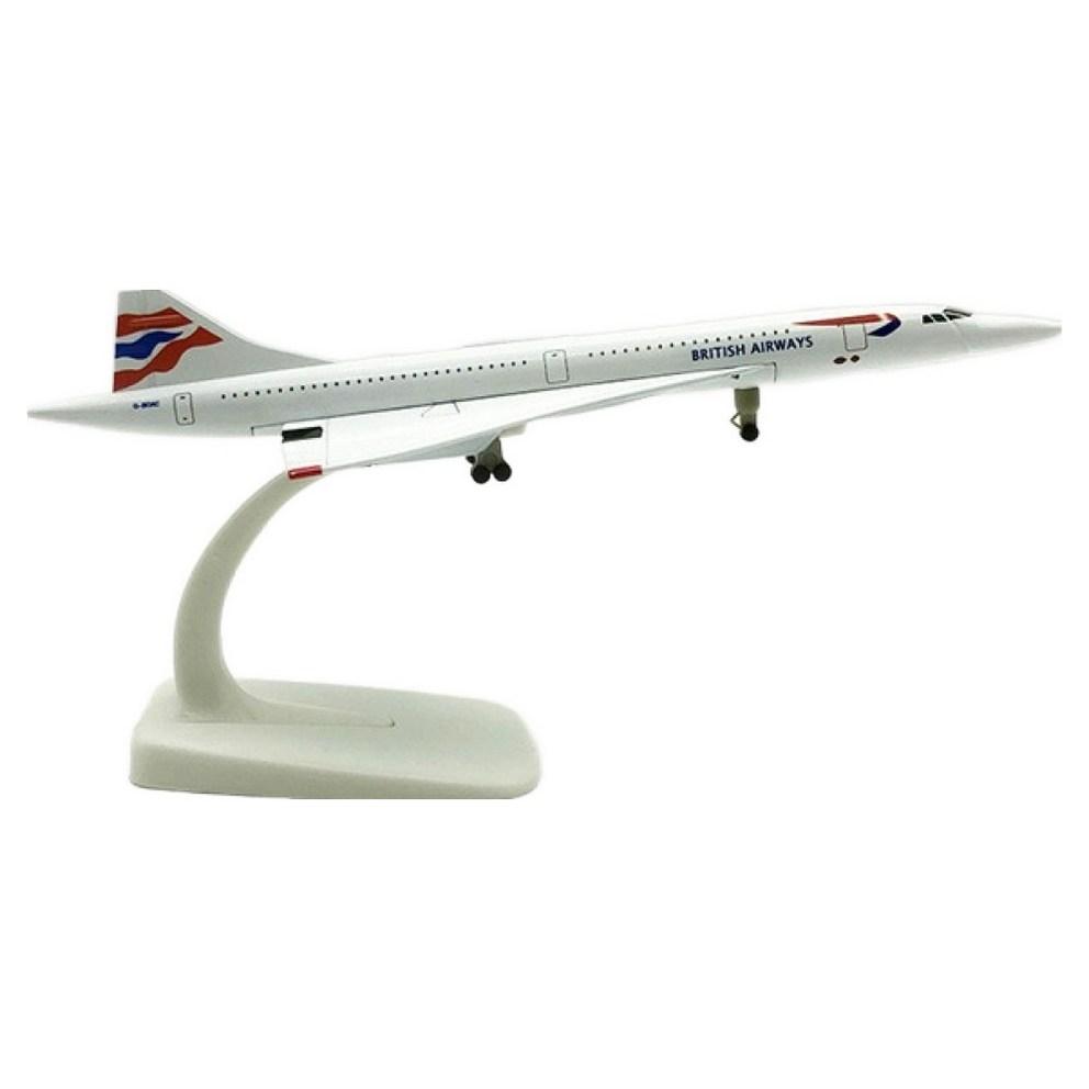 Модель самолета Concorde, сверхзвуковой реактивный самолет 1:Масштаб 300 (20см)