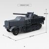 German Artillery Transport Vehicle, Tank Armored Vehicle, Educational Toy, Assembly Blocks, Gift, Third Party, 300025