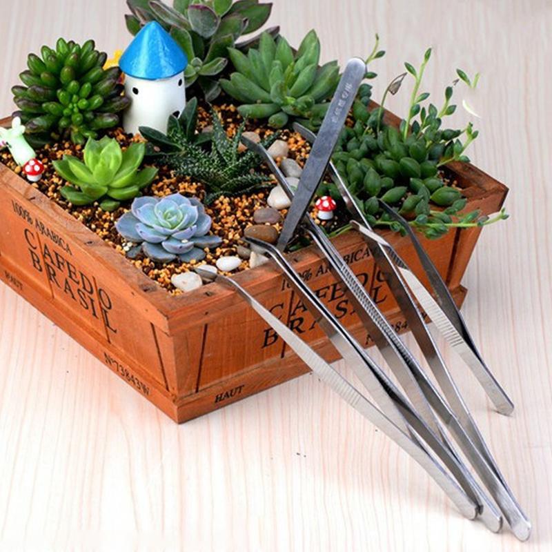Aquarium Tweezers Pliers Fish Tank Plant Aquascape Tools Straight Curved Micro-Landscape Forceps Clip Aquatic Feeding Tongs