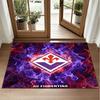 Fiorentina FC Design Crystal Velvet Rug Soft Decorative Mat for Bedroom Entrance