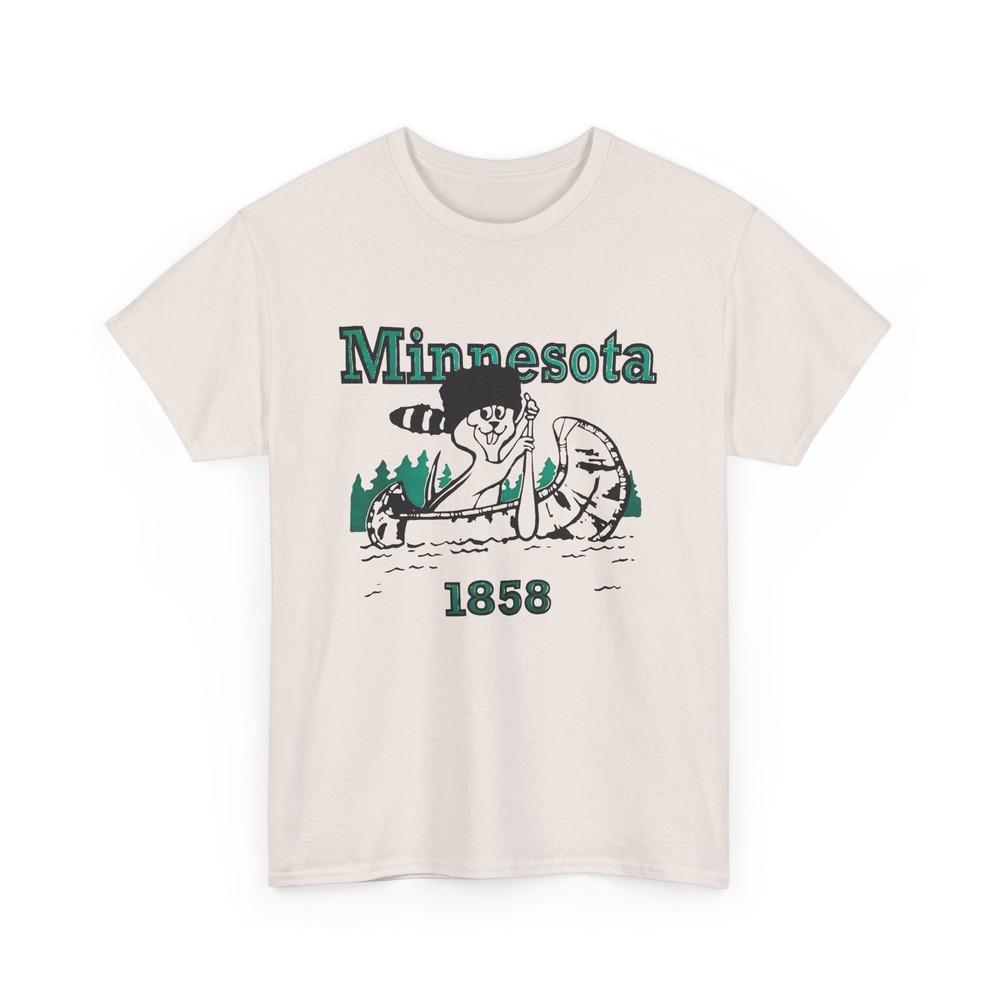 

vintage minnesota state parks summer camp reproduction tshirt 4XL