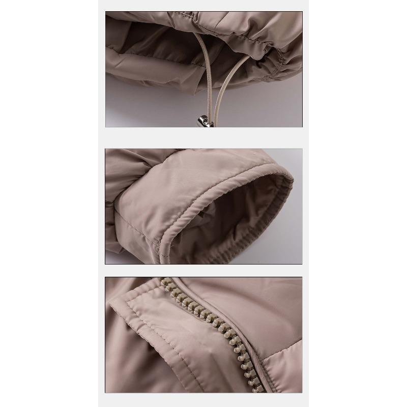 Women S Plus Size Hooded Thick Warm Fitted Puffer Coat
