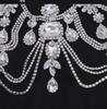 Bridal Exotic Mesh Rhinestone Multi-layer Hair Chain Headdress