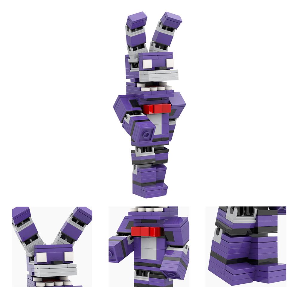 MOC 5 Nights At Fraddys Horror Game Anime Figure Bear Building Block Brick Festival Christmas Gifts Toys For Children Decoration