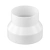 Connections Reducer Adapter Pipe Ventilation Fittings Plastic Reducer White 100to75 ABS Pipe Ventilation Adapter