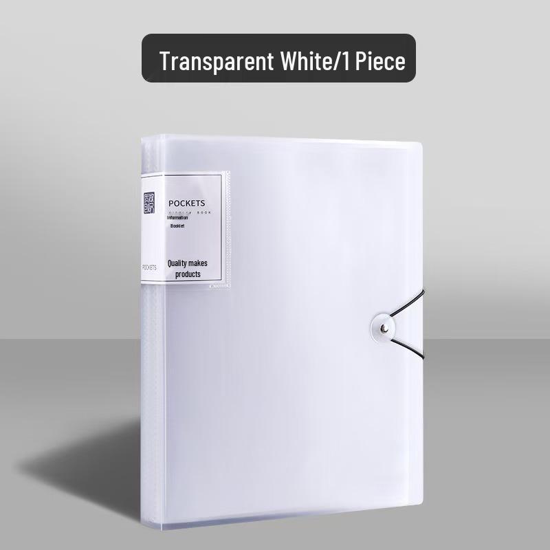 A4 Clear Multi-Layer Ring Binder for Certificates, Test Papers, Music Scores, and Prenatal Records