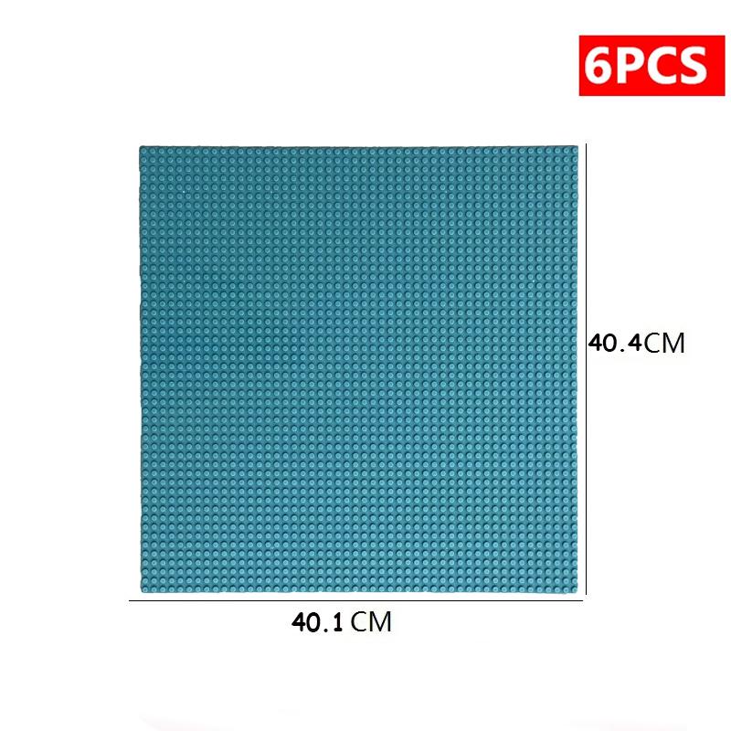 6PCS Classic Base Plates Blocks 32x32 32x16 50x50 Dots ABS Plastic Building BasePlates Bricks Assembly City Road MOC  City Toys