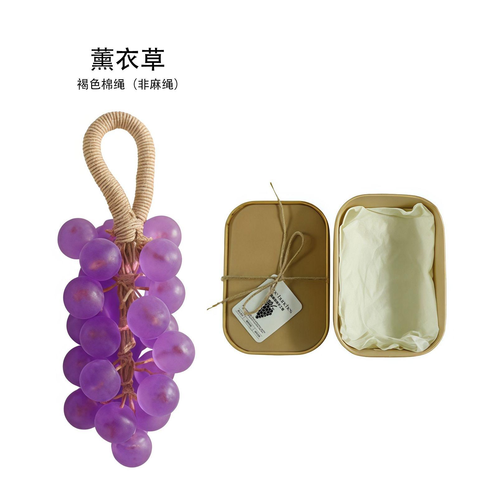 Grape Cluster Handmade Soap – Natural Essential Oil Scented, Vegan & Biodegradable (Gift Box, 100g) crystal purple grape soap