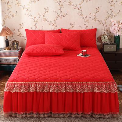 Lace Laminated Cotton Thickened Brushed Bed Skirt,Mattress Cover 160x200,140x190,Bedding Bedspreads Bedroom Decoration