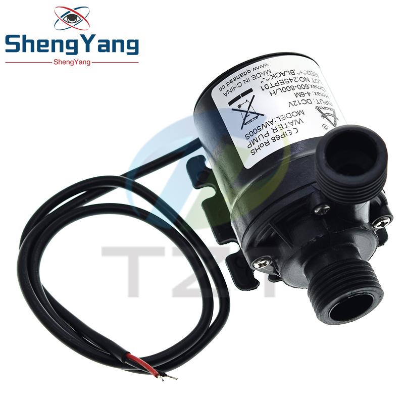 משאבת מים שקטה במיוחד מיני DC 12V 19W 800 ליטר/שעה מנוע ללא מברשות טבולה משאבת מים לאקווריום בריכה מזרקה לאקווריום גינה