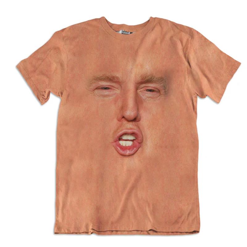 2026 Donald Trump Face Print T-shirt Funny Streetwear O-neck Plus T Shirts Humour Gift Personality Trend New Design Unisex Tee
