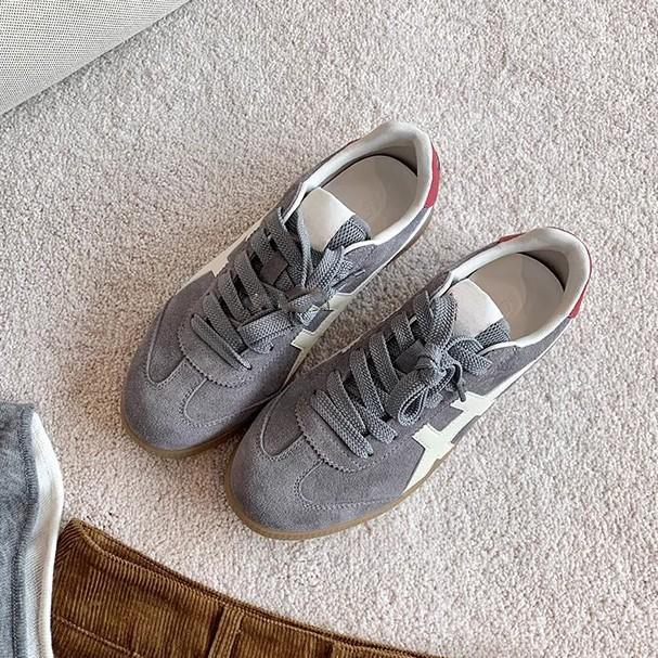 Yuanlitong Herbst neue Sportschuhe Damen tragen High-End dicke Grundplatte Schuhe Campus-Stil vielseitige Freizeitschuhe