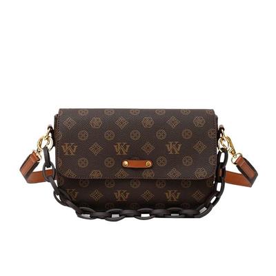 Nuova borsa a tracolla da donna autunnale ed estiva, borsa a spalla alla moda retrò da donna di mezza età, borsa da donna con motivo vecchio